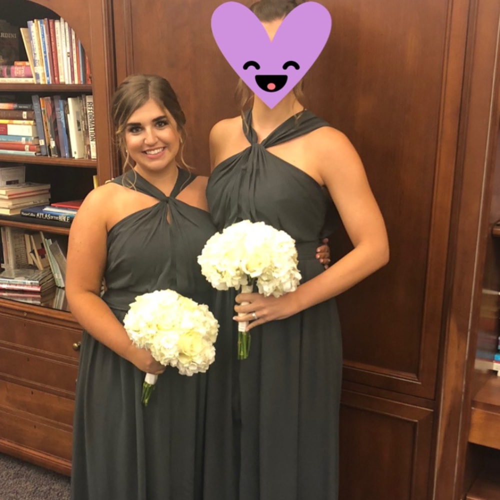 Size 16 Bill Levkoff charcoal gown